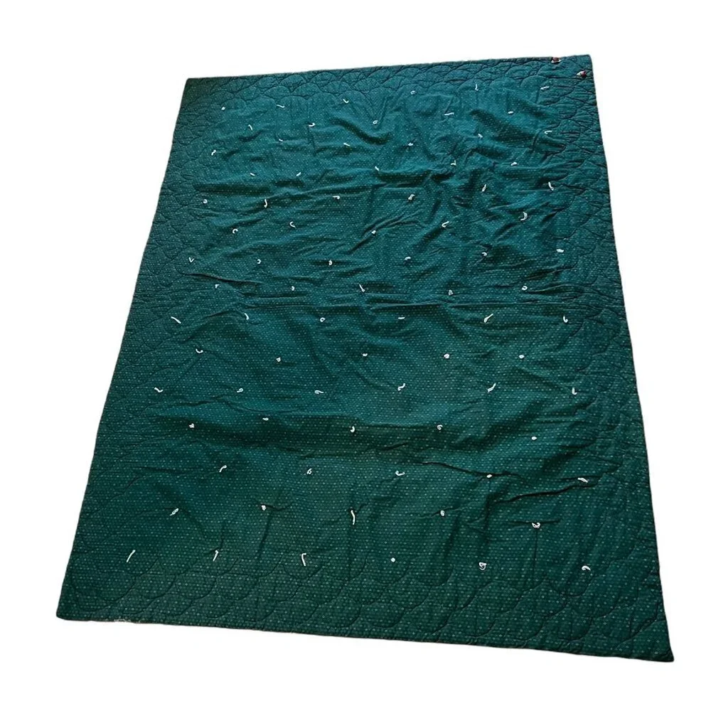 Handmade Quilt Throw Corduroy Home Family Dogs Birds Doves 66‎ x 51